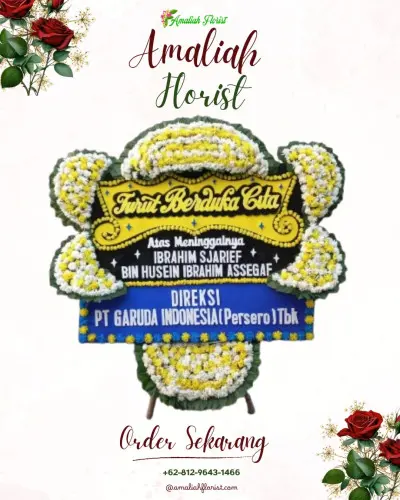 Papan Bunga Duka di Daon